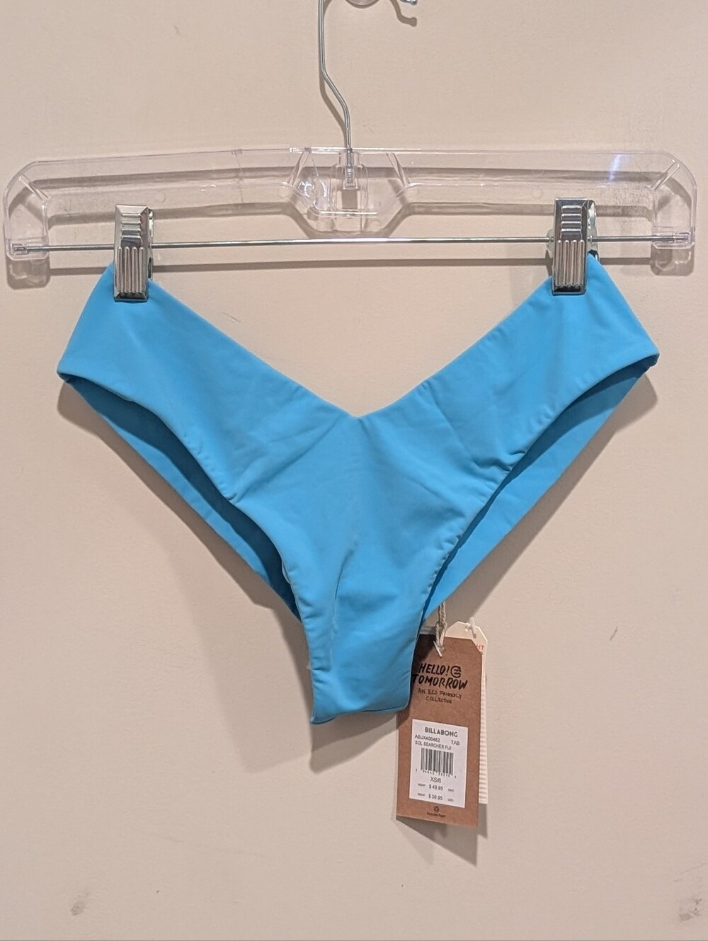 Billabong Sol Searcher Fiji Blue V-Front Bikini Bottom XS